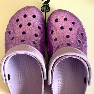 Sparkly Purple Glitter Crocs 💜 Brand New!